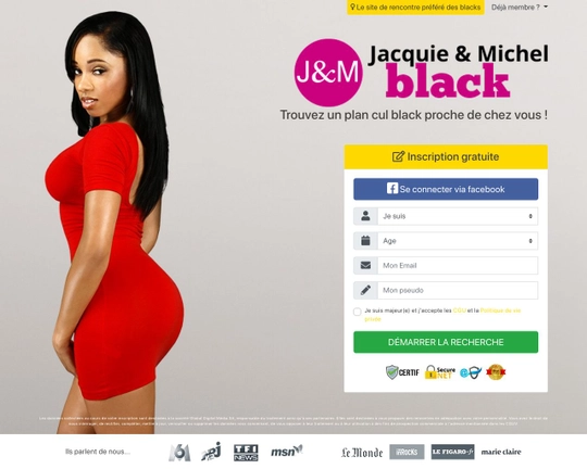 Jacquie&Michel Black Logo