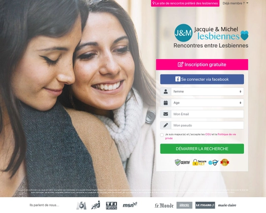 Jacquie & Michel Lesbiennes Logo